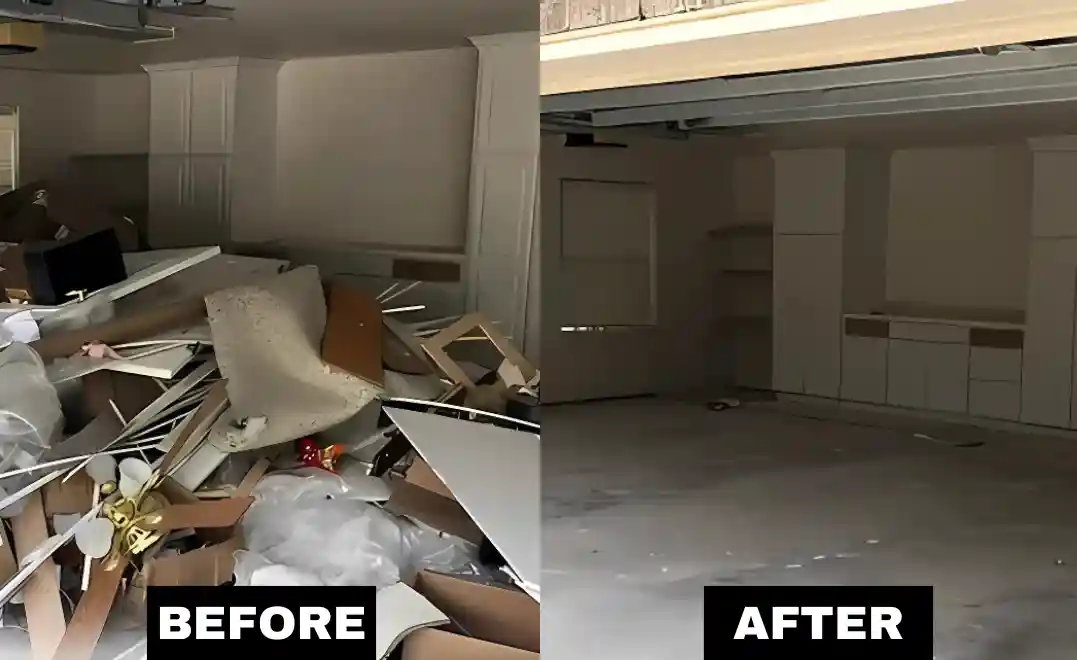 Trash Relief Junk Removal Before After